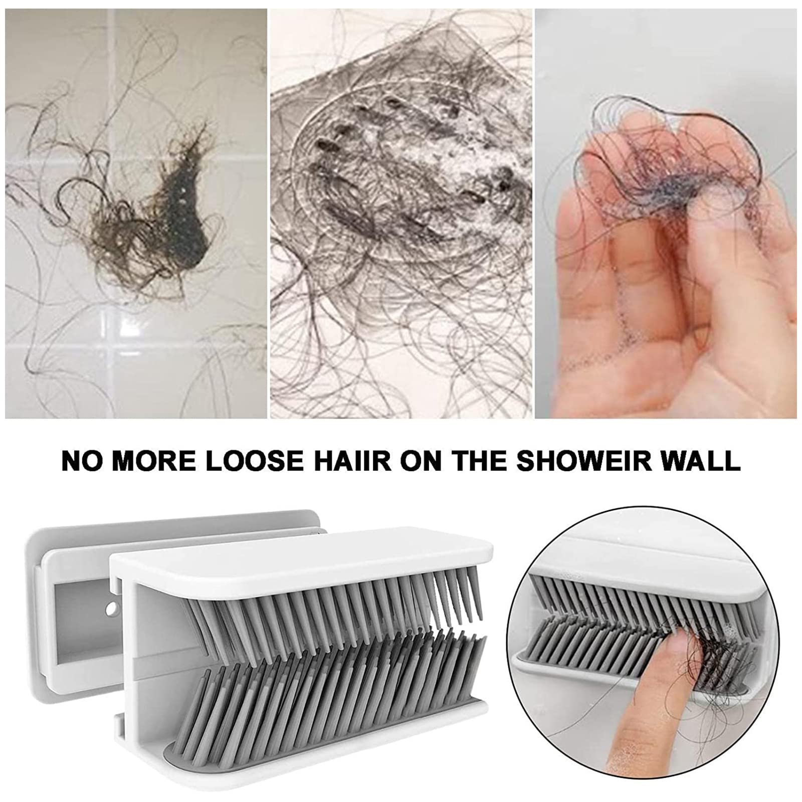 Drain de Douche Attrape-Cheveux, Bouchon de Drain de Douche, Piège à