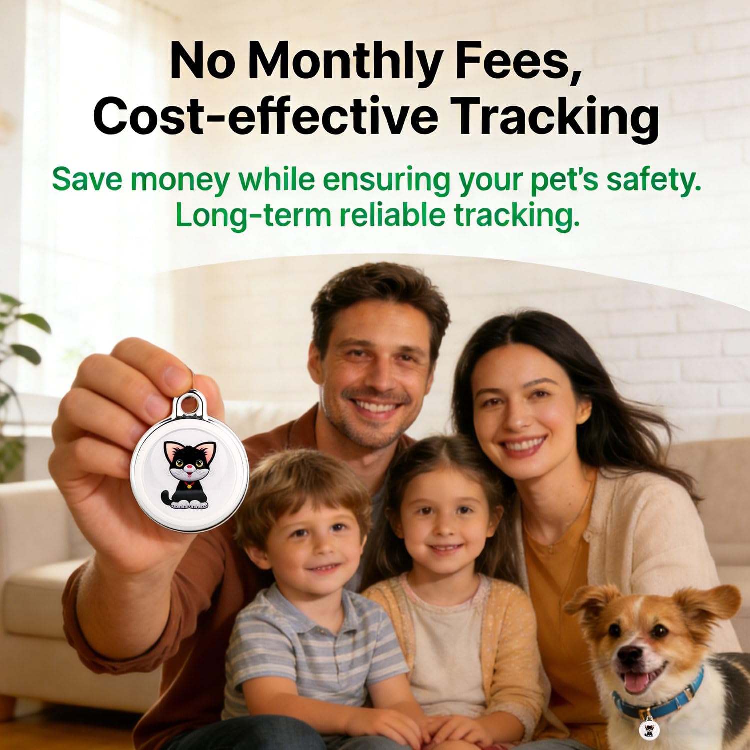 Smart GPS Tracker for Dogs|mini Easy to use Cat GPS Tracker|Waterproof and Drop-Proof|Real-time Positioning Smart Alarm pet Tracker|Extra Long Battery Life of 365 Day|No Subscription (Android & iOS) - image 4