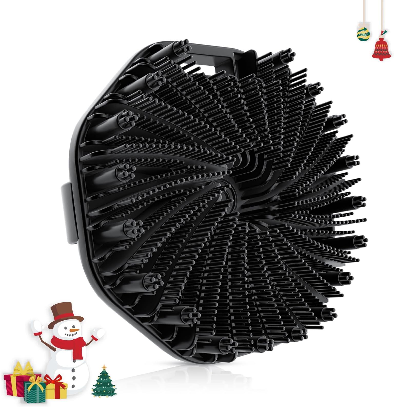 Silicone Body Scrubber, Exfoliating Wash Scrubbers Exfoliator, Shower Brush For Effective Showering Exfoliation And Gentle Massage (Black)