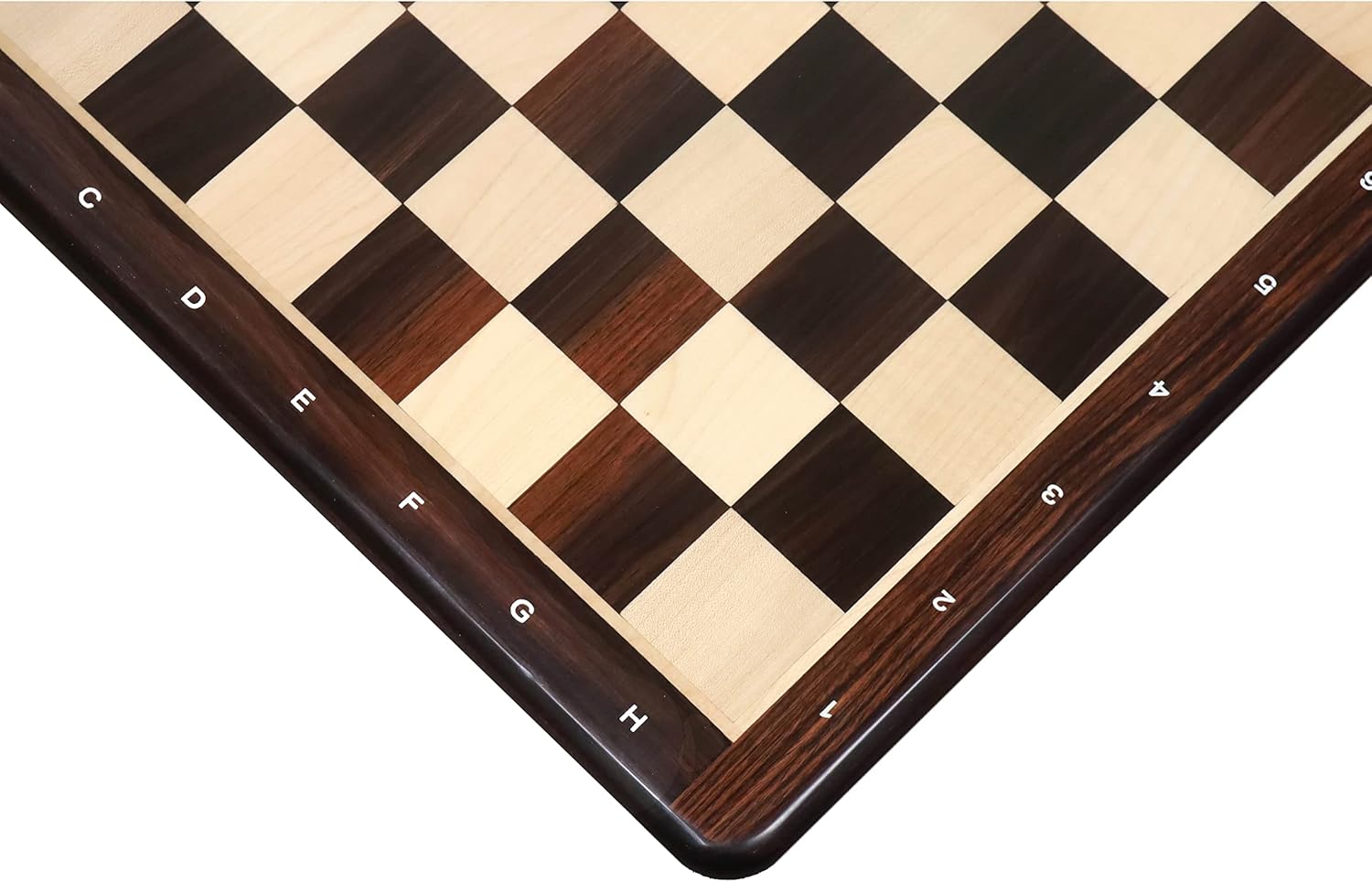 RoyalChessMall - 19 inches Large Flat Chess Board - Rosewood & Maple Wood - Square of 50 mm
