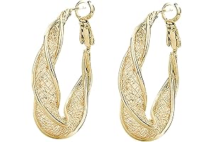 Stunning Lightning Deals Dainty Twist Hoop Earrings