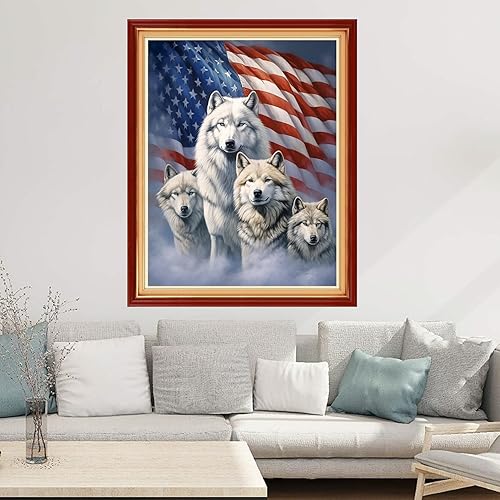 Miniatura 21 de Joyhoor Kits de punto de cruz para principiantes, suministros de punto de cruz estampados, kits de bordado de costura preimpresión para adultos