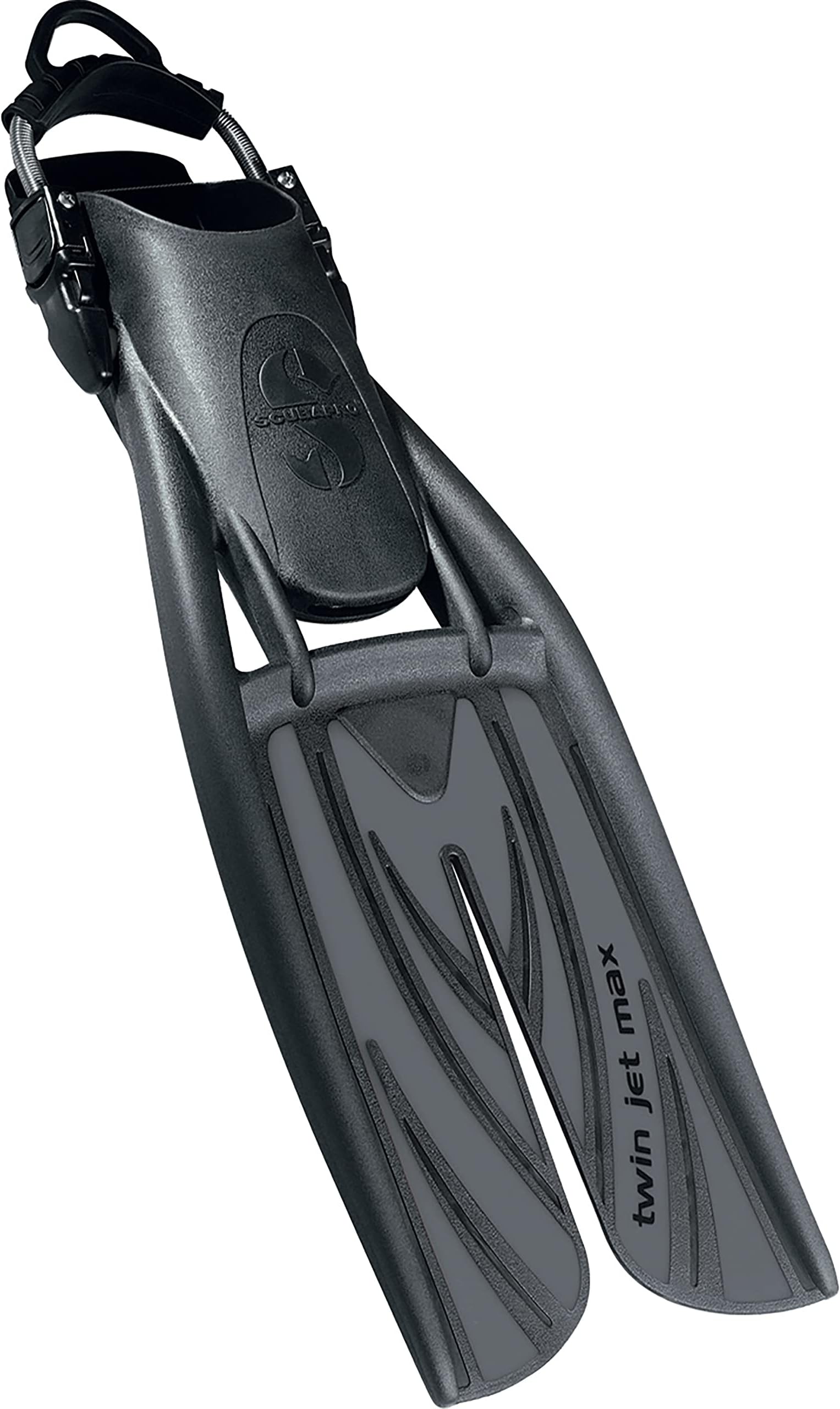 Twin Jet Max Diving Fin (Black/Graphite, Small)