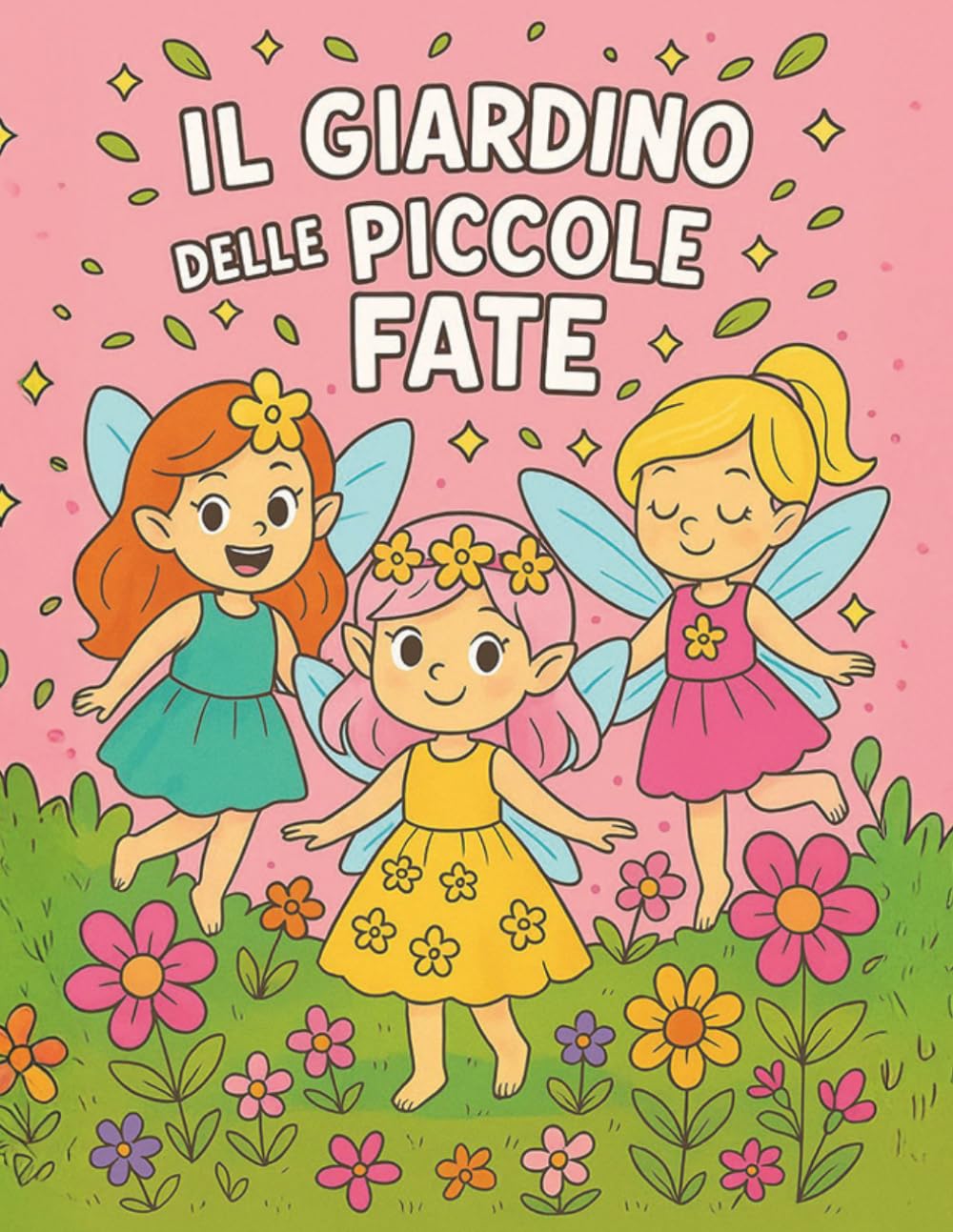 Il giardino delle piccole fate: Libro da colorare per bambini con fatine, fiori e mondi magici da colorare