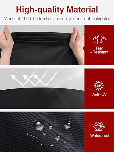 Miniatura 5 de Puroma Cubierta de bicicleta al aire libre impermeable Cubiertas de bicicleta lluvia sol UV polvo a prueba de viento con agujero de bloqueo para