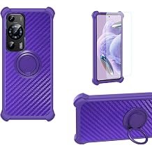 bojioderf Case Compatible for HeyxFome X2 2025 Phone Case Cover [with 1* Tempered Glass Screen Protector] PC + Silicone [360 Metal Ring, Magnetic Car Mount] TZZH-ZI
