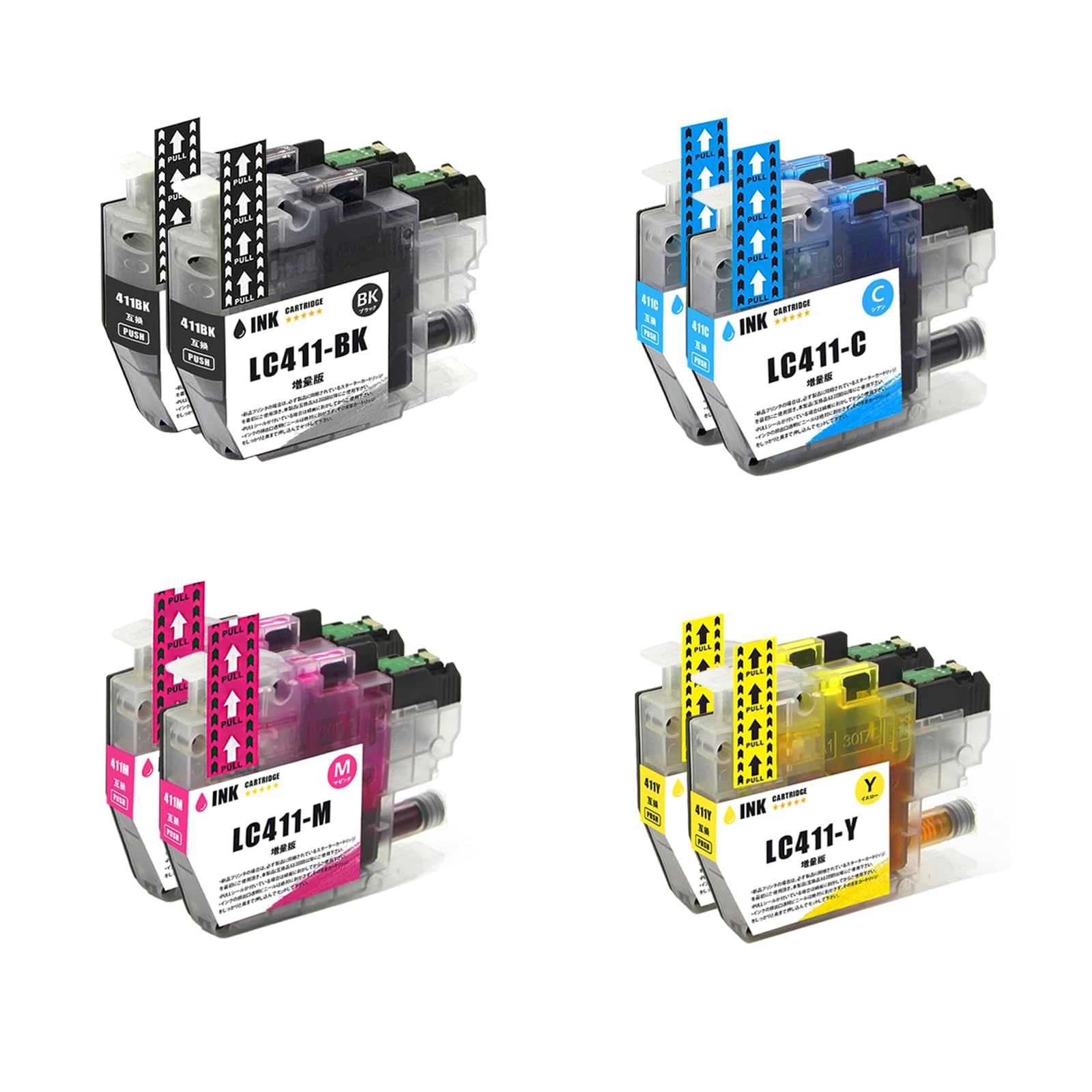 LC411-4PK インクカートリッジ4箱セット ブラザー工業 ブラザー 純正 インクカートリッジ お徳用4色