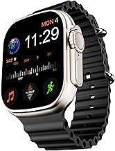 Adcom Armour Pro 1.96" Smart Watch with Bluetooth Calling, Voice Assistant, 60 Sports Modes, 200+ Watch Faces, Games, 6-7 Days Battery Life (Black)
