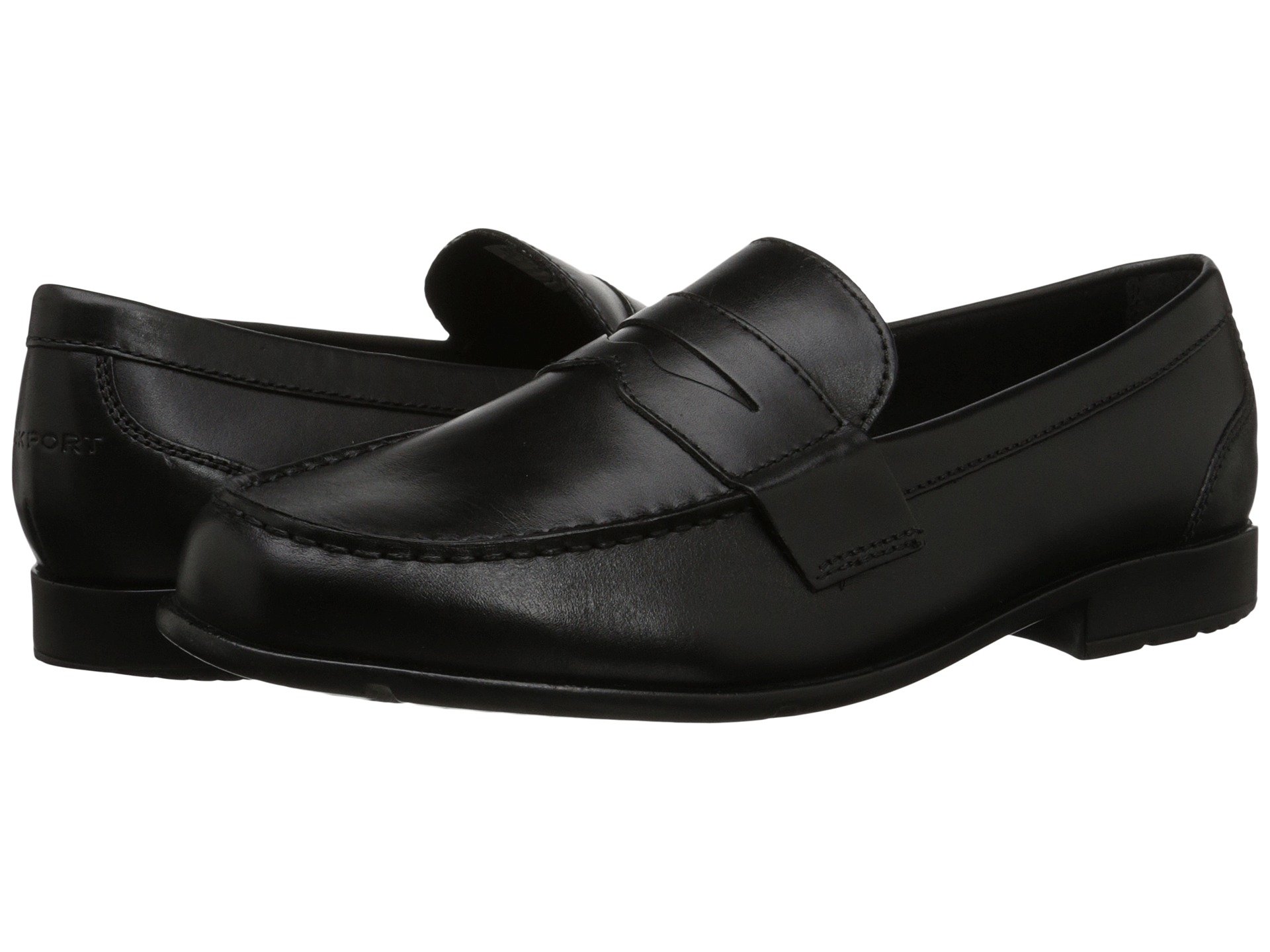 rockport leather penny loafer