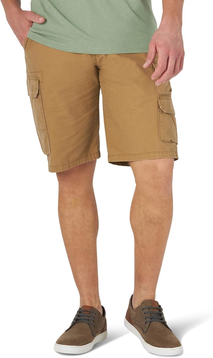 Wrangler Authentics pantalones cortos cargo de sarga elástica para hombre