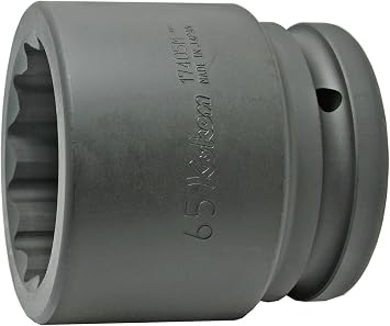 Ko-ken 17405M-60 1.1/2 Sq. Dr. Socket 60mm 12 point Length 90mm