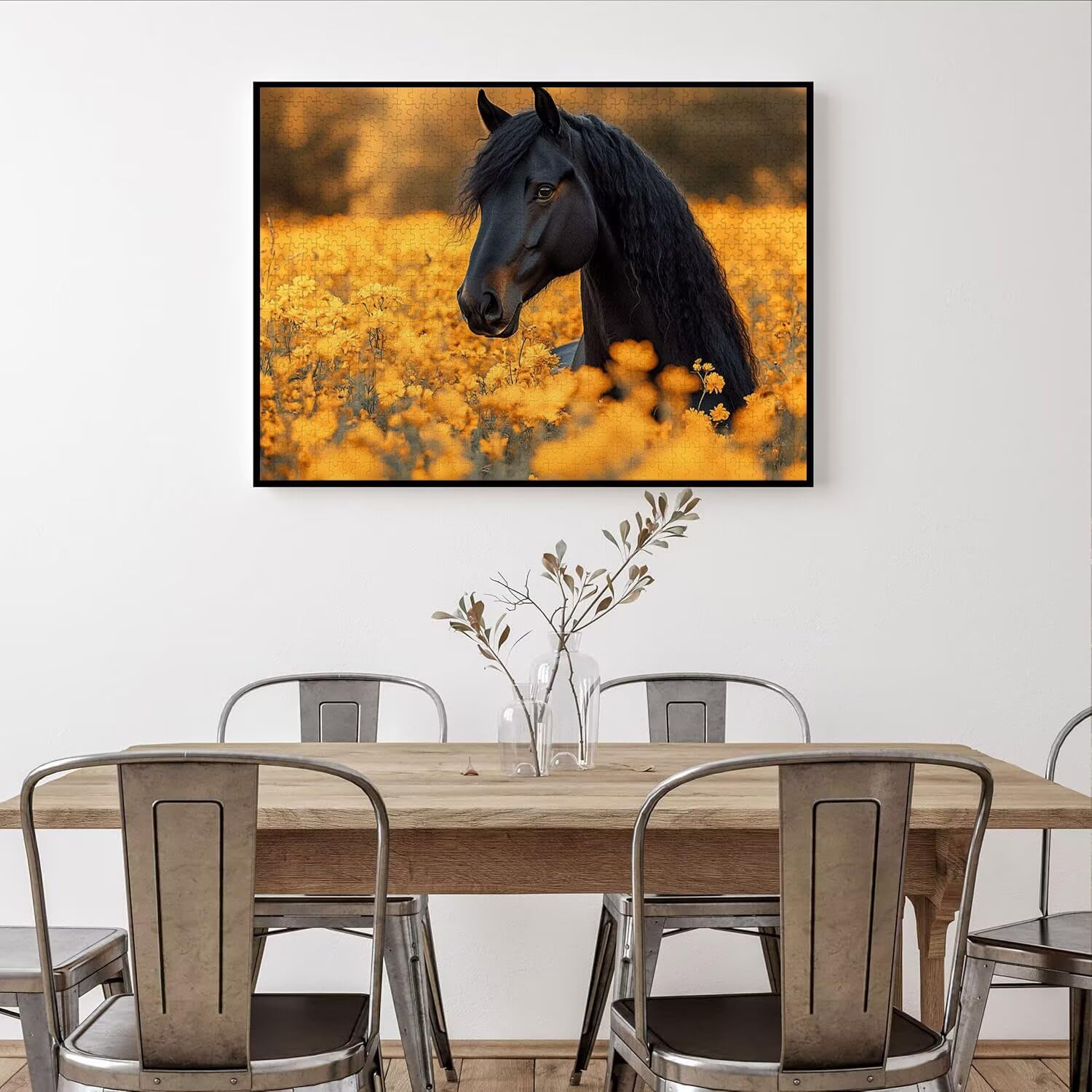 Puzzle 4000 elementów kwiat wyzwanie klasyczne puzzle, n-296 | Rodzinne puzzle, zajęcia relaksacyjne, trudna sztuka puzzle koń, imponujące wyzwanie, prezent dla kobiet