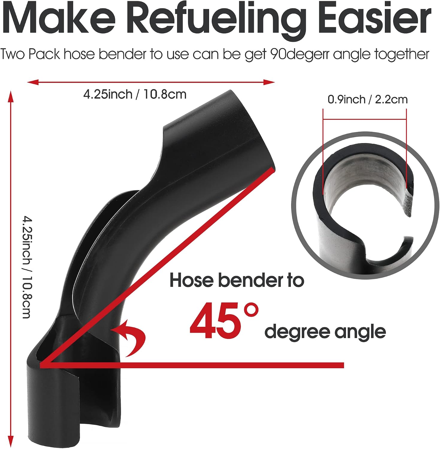 Hose Bender for Fuel Tank Filler Hose Racing Fuel Jug Gas Fuel Cans Gas Jugs Utility Containers Heavy Duty For Scribner For Sportsman Rural King (1)