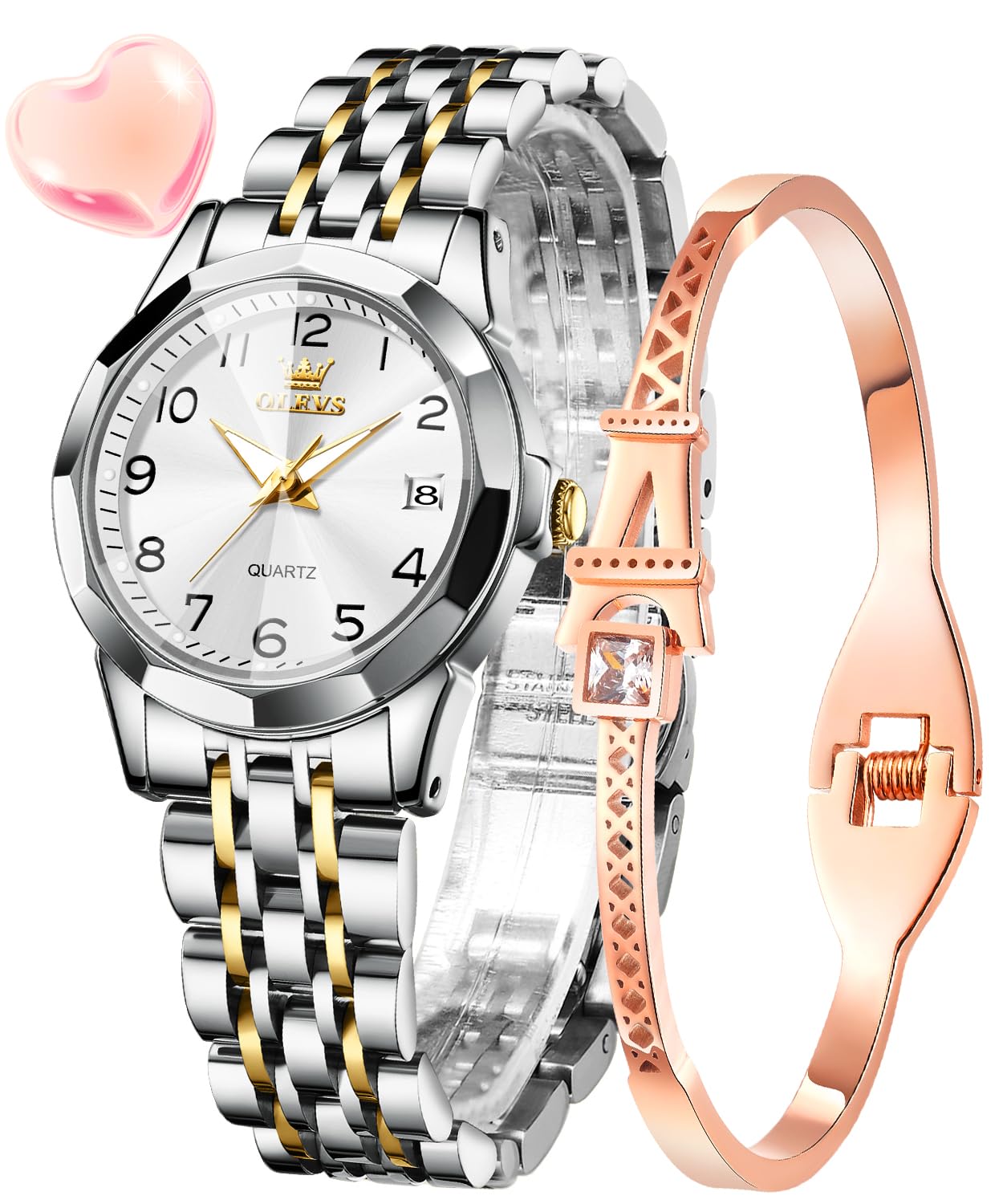 Montre femme OLEVS acier inoxydable chic élégante et durable - 7