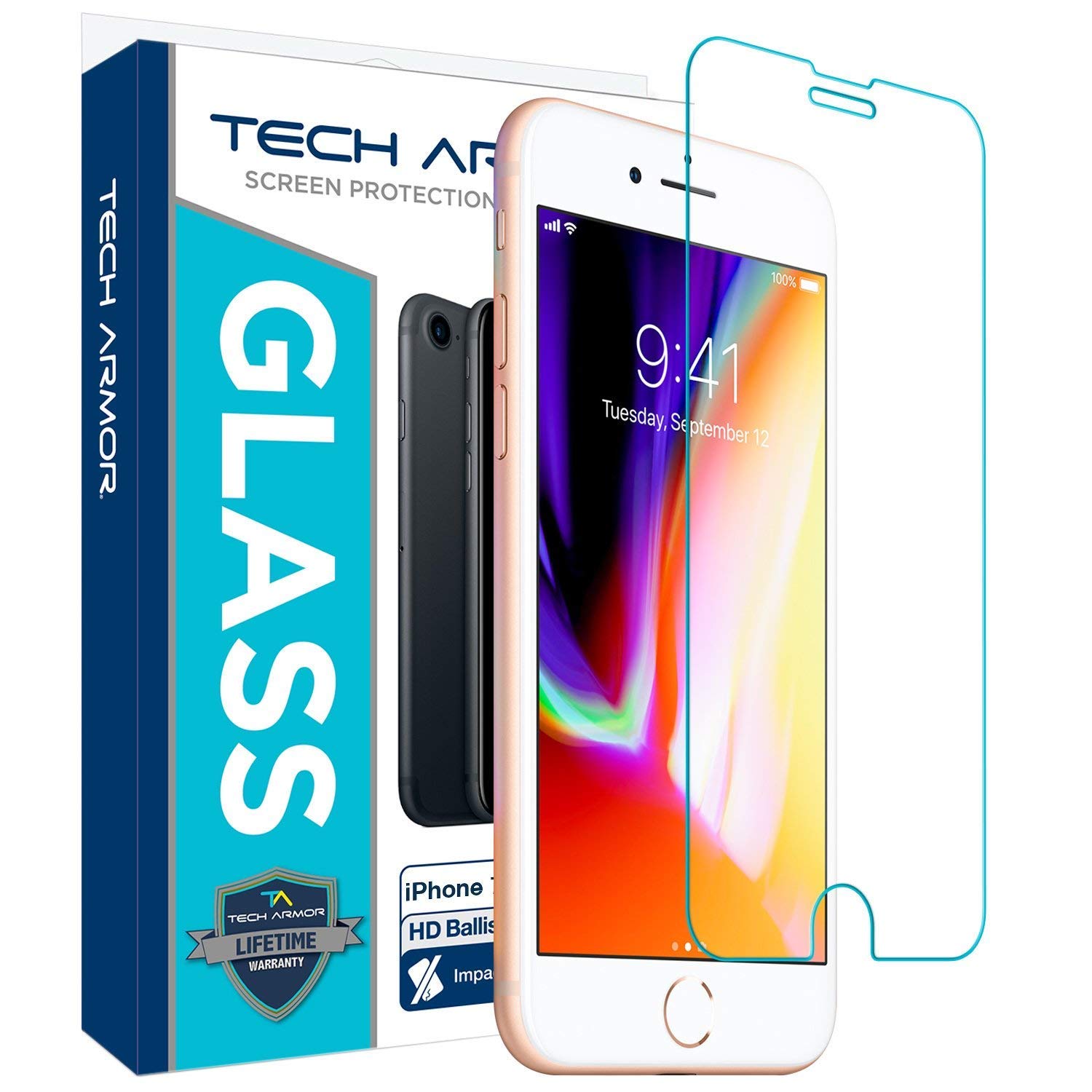 Ballistic Glass Screen EDGE TO EDGE (white) screen protector W/AF