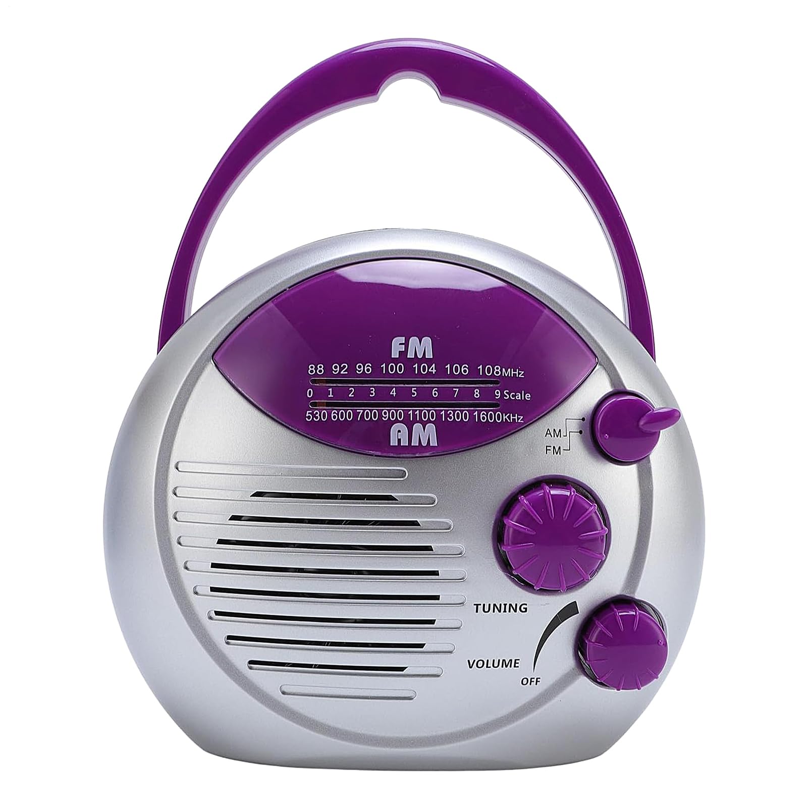 Radio De Baño | Altavoz Impermeable para Ducha | Pequeño Colgable con Altavoz y Perilla de Volumen para Baño Cocina Hogar Exterior