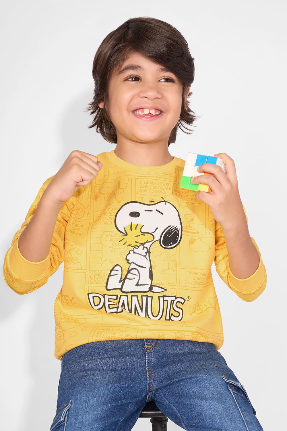 Pantaloons Junior Boys Sweatshirt_AW25KD1JLSS00008B25A82_Aspen Gold_6_7 Y 4