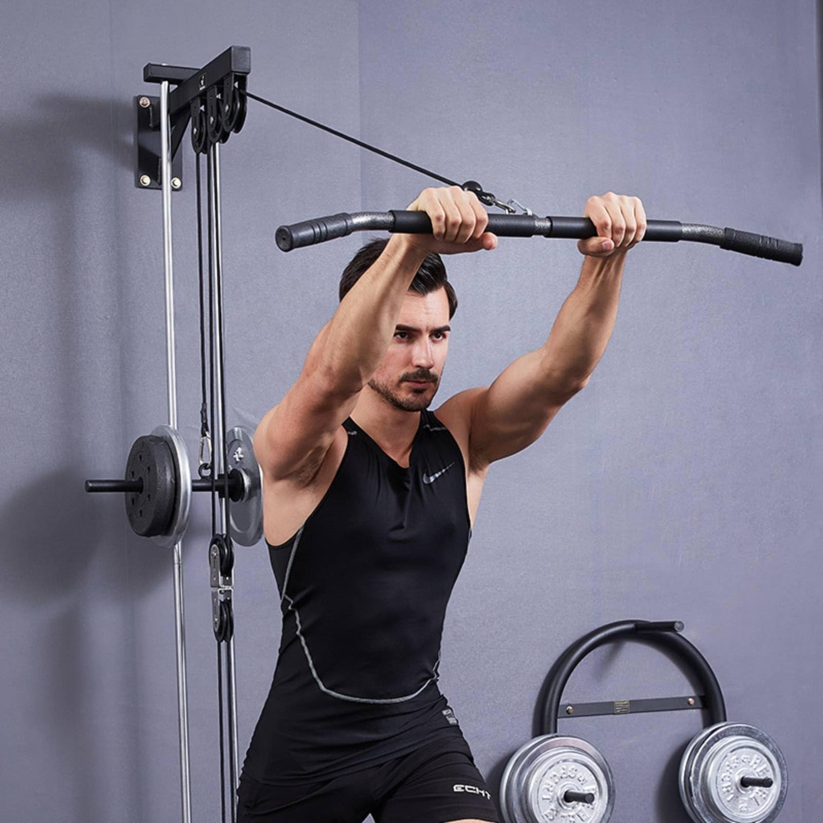 Barra LAT Machine Durevole Attrezzo da Palestra per Atleti, Appassionati di Fitness