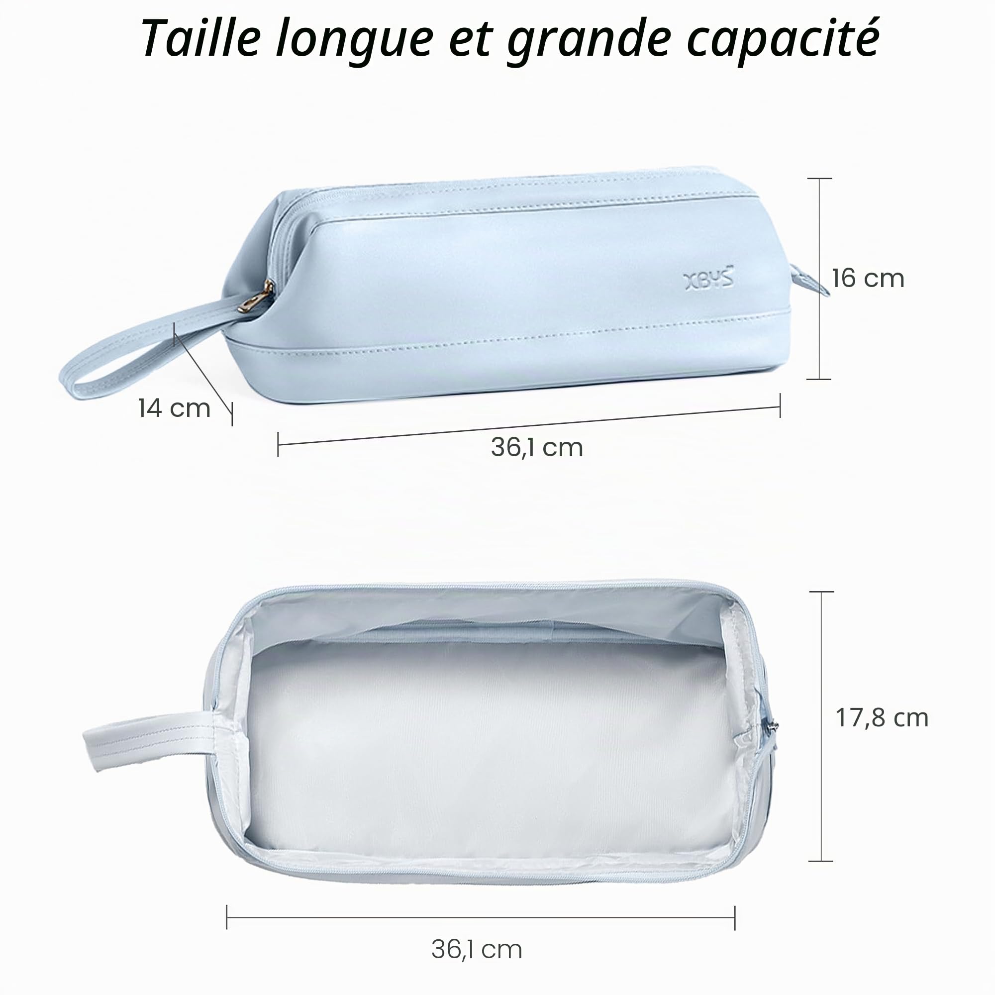 Sac de Rangement de Voyage pour Styler Complet Dyson Airwrap/Shark Flexstyle et Accessoires, Étui de Voyage Portable, Étui de Transport Étanche pour Sèche-Cheveux (Bleu, Couche Unique)