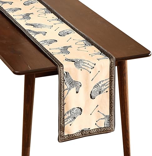 Miniatura 10 de Camino de mesa francés de terciopelo para el hogar, cocina, comedor, decoración, fiestas, cenas familiares, bodas, 12 x 87 pulgadas