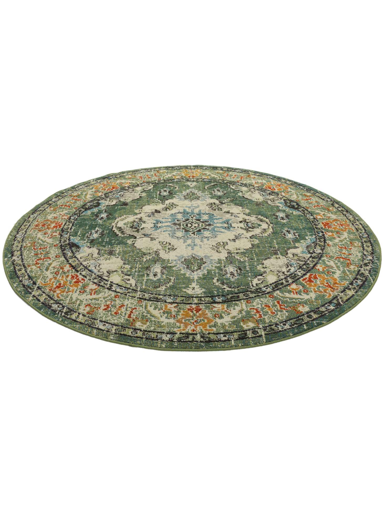 RugVista Leia Teppich, Ø 200 cm, Grün