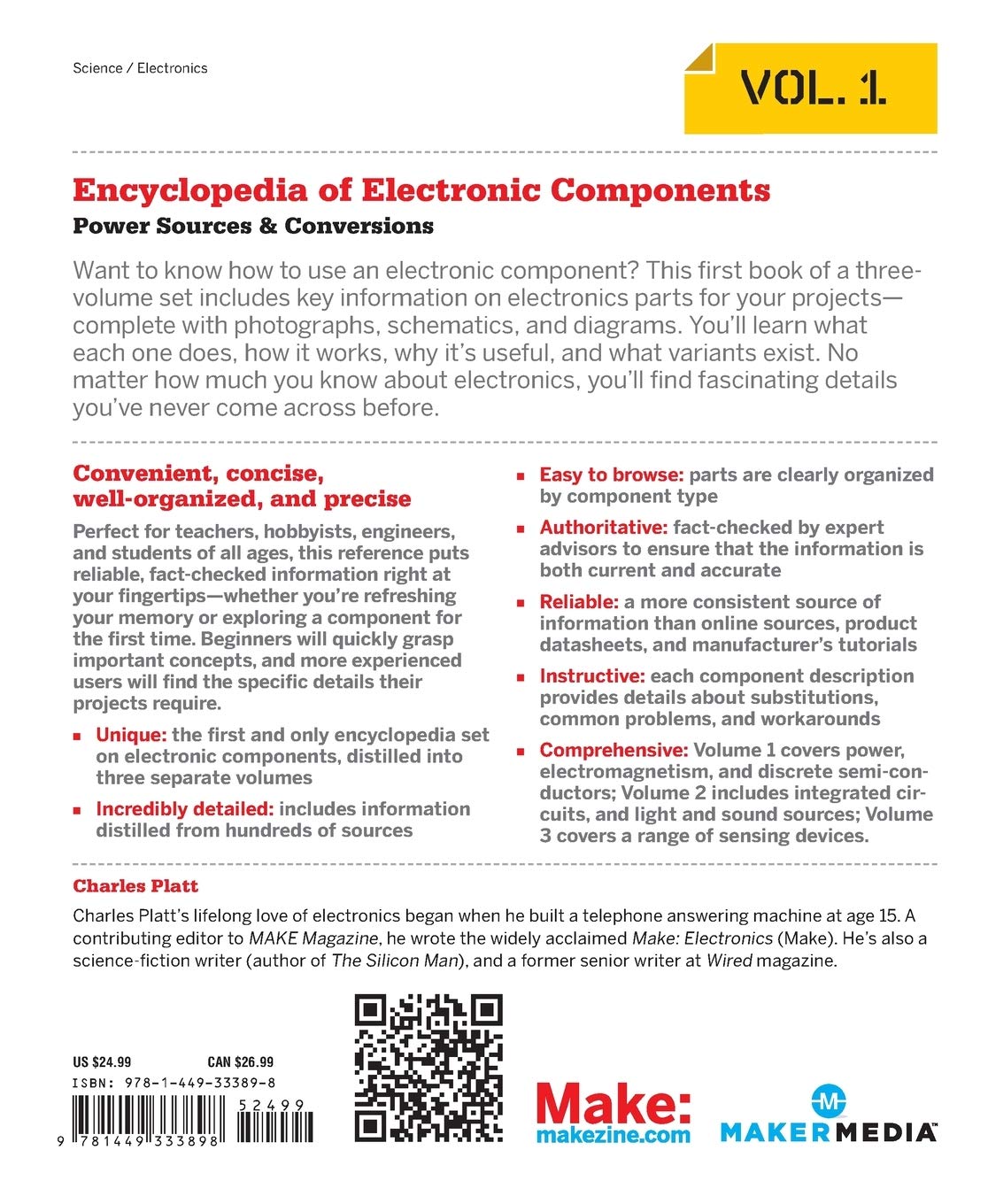 Encyclopedia of Electronic Components Volume 1: Resistors, Capacitors, Inductors, Switches, Encoders, Relays, Transistors — Amazon image 2