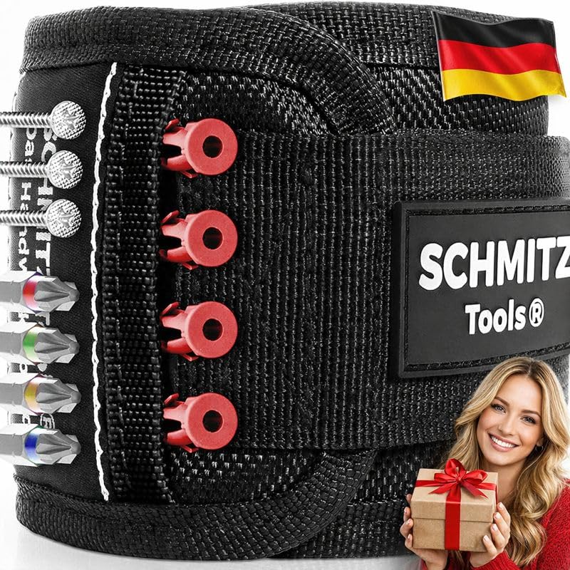 SCHMITZ.Tools Geschenke für Männer - Magnetarmband Handwerker - Geschenk für ihn Valentinstag - Männergeschenke für Papa - Geburtstagsgeschenk Lustige für Männer Erwachsene...