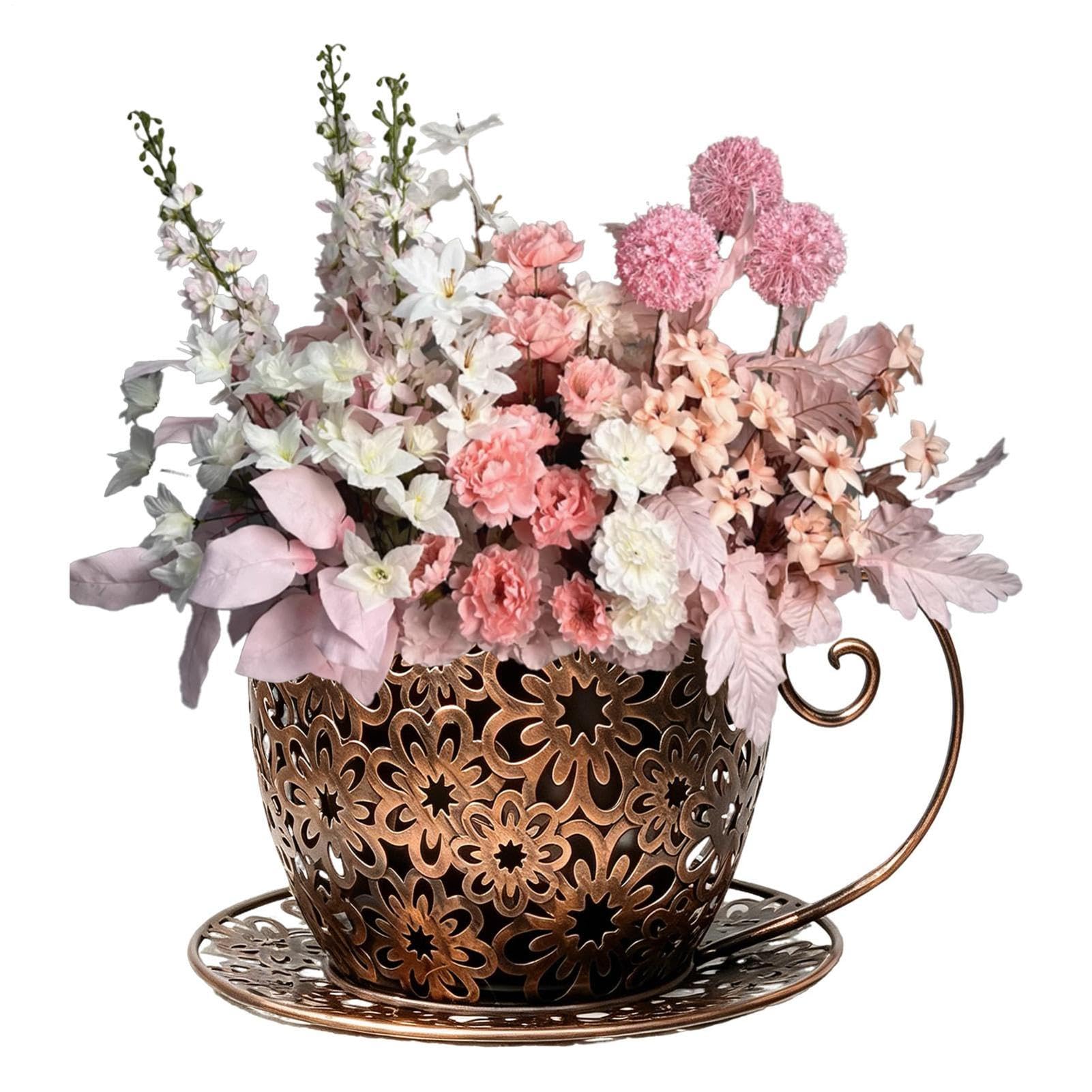 Cute Pots for Plants Iron Retro Large Yard Decor