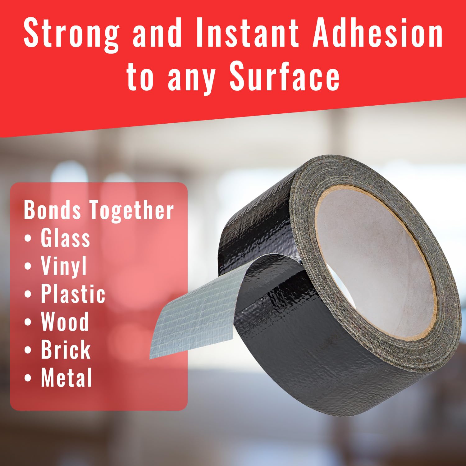 Cinta adhesiva de 50 mm x 50 m para paquetes y cajas de alta resistencia que proporciona un sellado fuerte, seguro y adhesivo para tus cajas (cinta adhesiva negra Gaffa, 18)