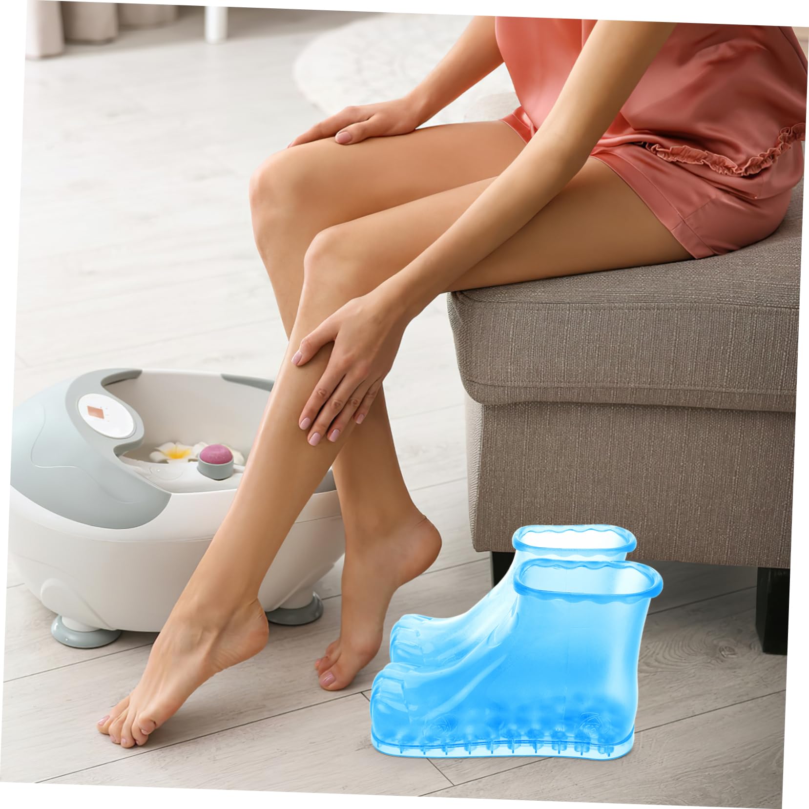 Bañera De Pies Portátil De Masaje Zapatos De Remojo Para Pies Cuenca Para Pedicura Relajante Para Uso Casa Fácil De Limpiar