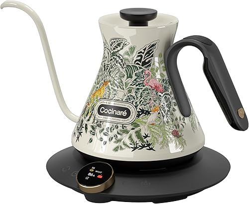 Cocinare FLOW M6 Pro Hervidor Eléctrico de Cuello de Cisne con Diseño de Cambio de Color, Control de Temperatura ±0.5℉ para Café y Té de