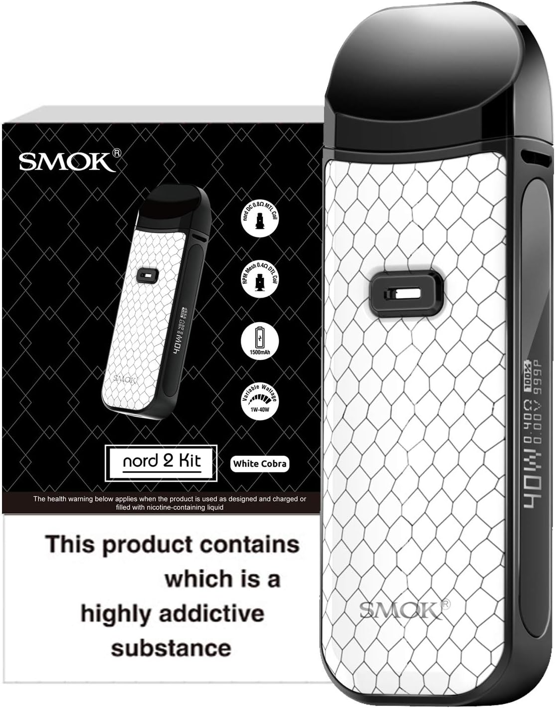 SMOK Nord 2 Vape POD E Cigarette Vape Starter Kit 40W 2mL Advanced