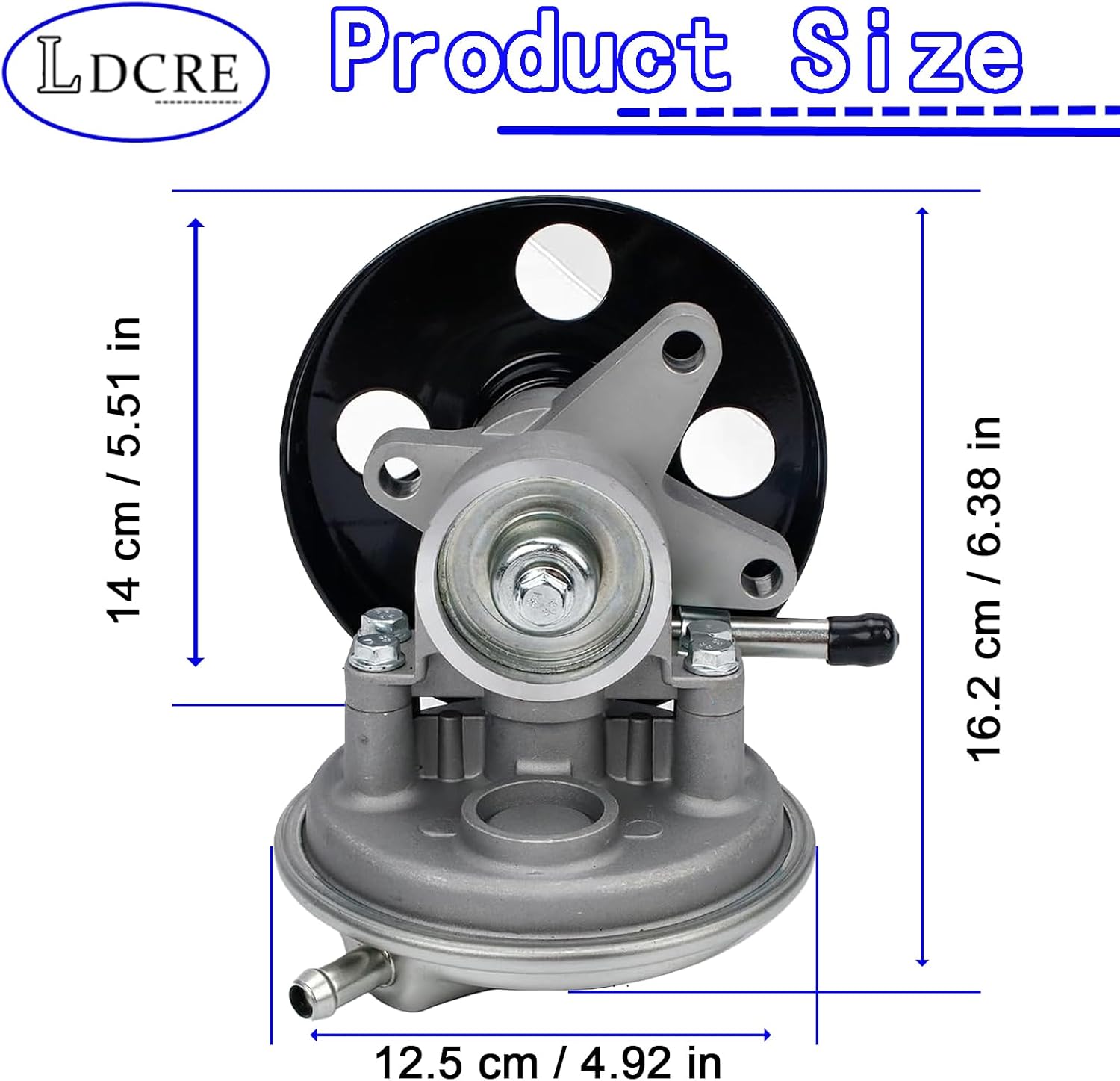 904-862 Vacuum Pump with Pulley Compatible with 1995–2020 Isuzu NPR NPR-HD Gas V8 L96 LQ4 LY6 L31 L05 3.0L–6.0L – Replaces 8972410351, 97241035, 8-97241-035-1