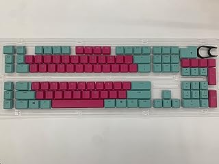 Suitable Logitech G915TKL G915 G815 Keyboard keycaps, 111 Keys. Replacement Keycaps Mechanical Gaming Keyboard… (Green and Pink)