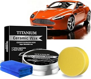 Titanium Ceramic Wax Cream for Cars, 2026 New Upgrade Car Scratch Remover Repair Paste Polish, Strong Protection Car Coating Polishing Wax, Long-Term Maintenance of Cars (1pc)