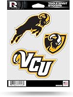 Vista 20 de Rico Industries NCAA - Lámina de adhesivos triple diseño de Alabama