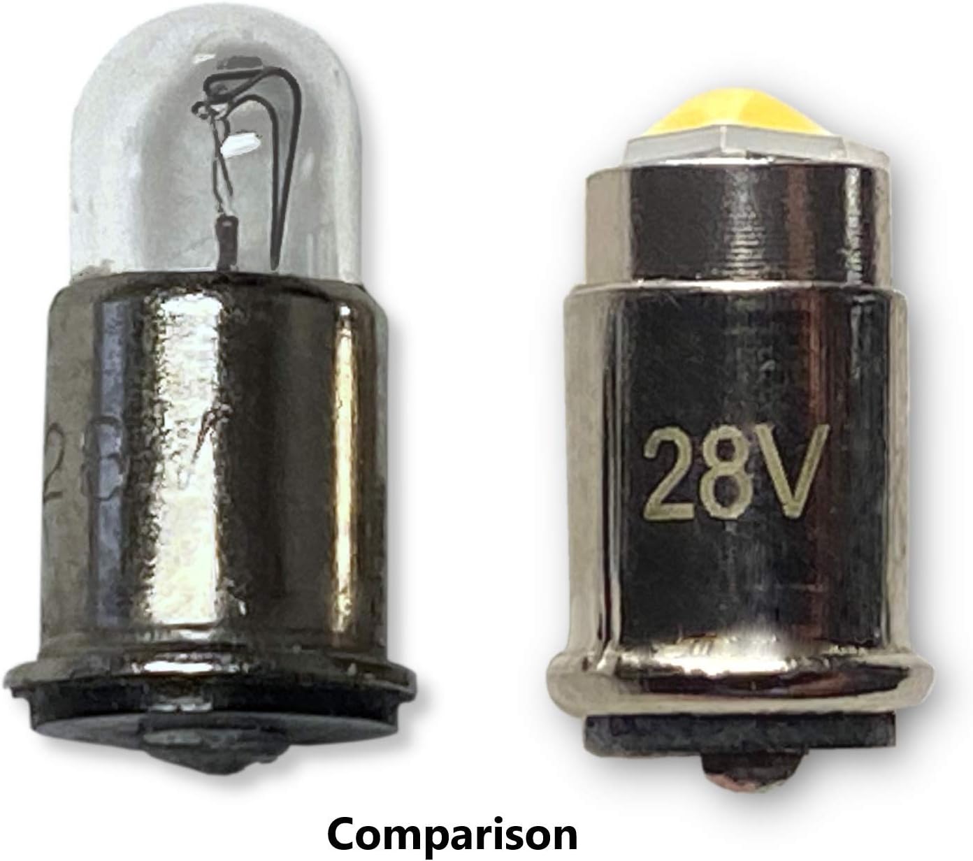 #327 LED Replacement Bulb | 24/28V AC/DC | Dimmable | Replaces Bulb Numbers: #327, 376, 387, 6034, 729, 727, S3368-2, AN3140-327, MS25237-327 (10-Pack; Bright White)