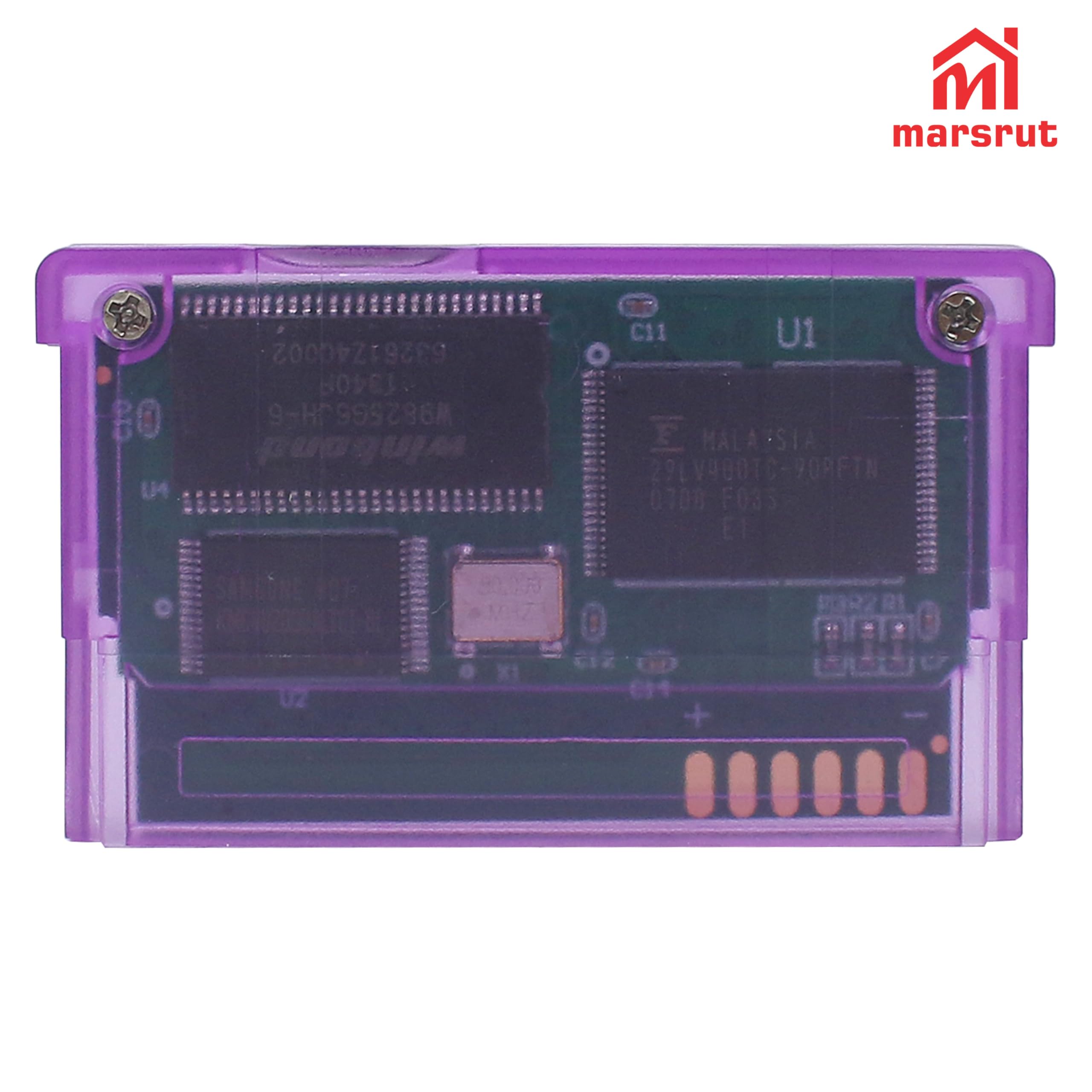 GBA SD Cartridge Flash Cart Game Cartridge Support TF Card for GBA/SP/GBM/IDS/NDS/NDSL for GameBoy Advanced, FAT Format, Maximum Capacity to 2Gb, New Version