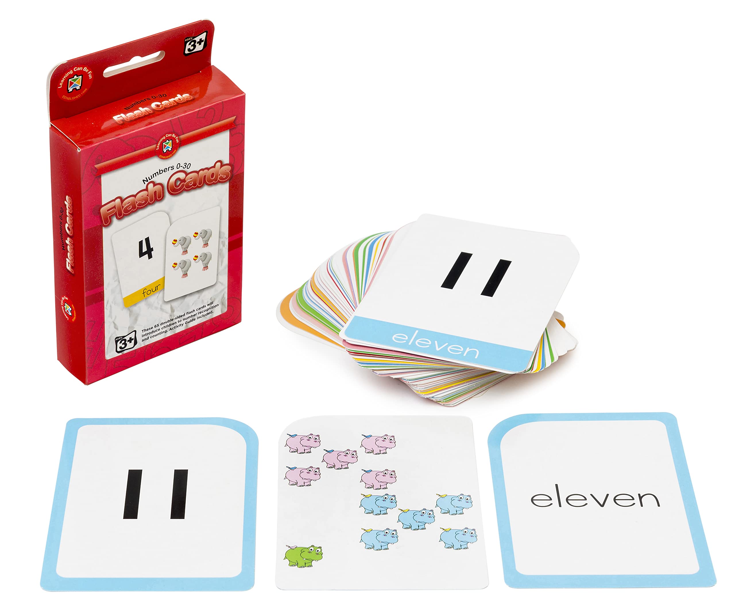 Learning Can Be Fun Write and Wipe Numbers 0-30 Flash Cards