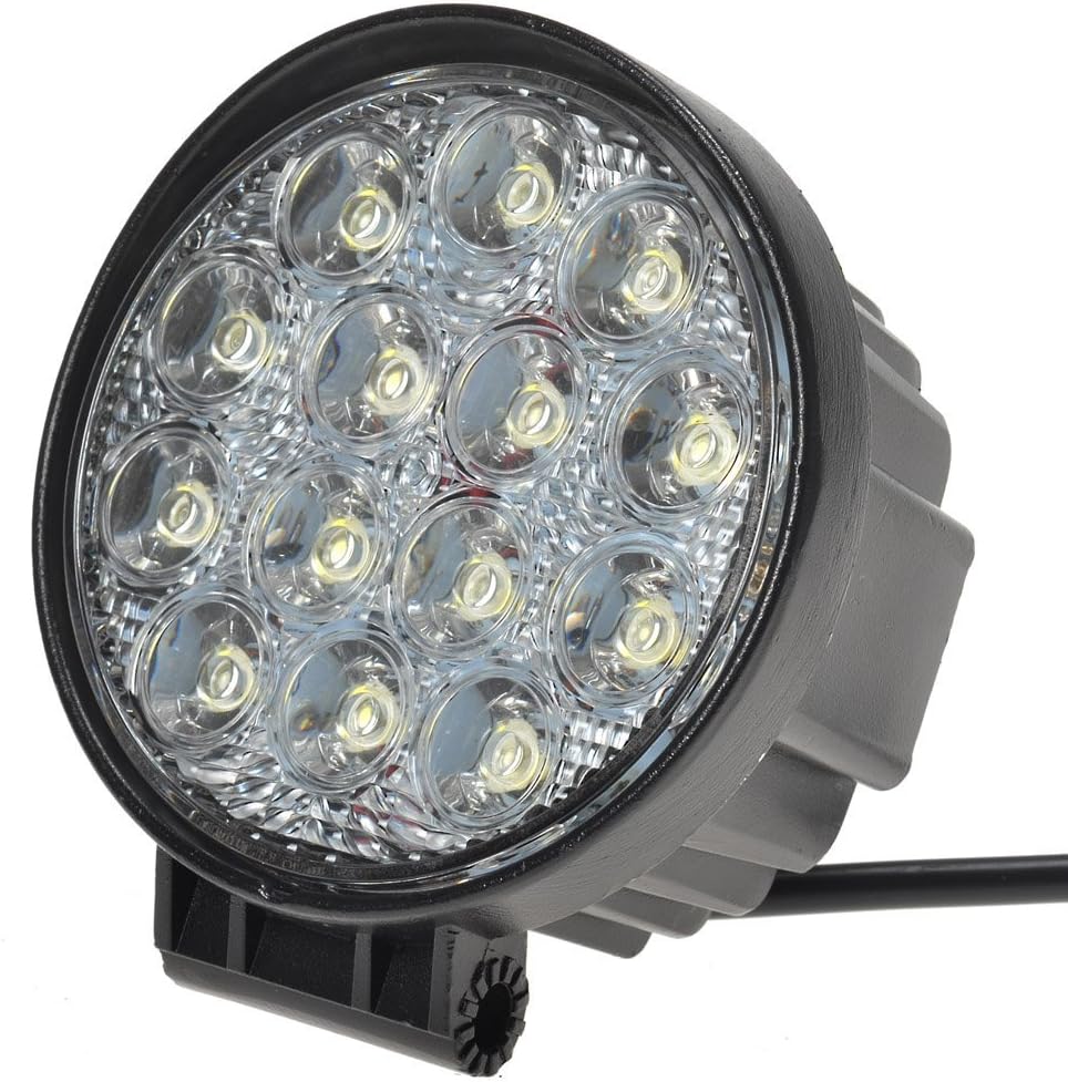 KAWELL® 42W 60 Degree Round LED Flood Light Off Road Lighting 12V 24V Off Road 4x4 Quad Atv Lighting