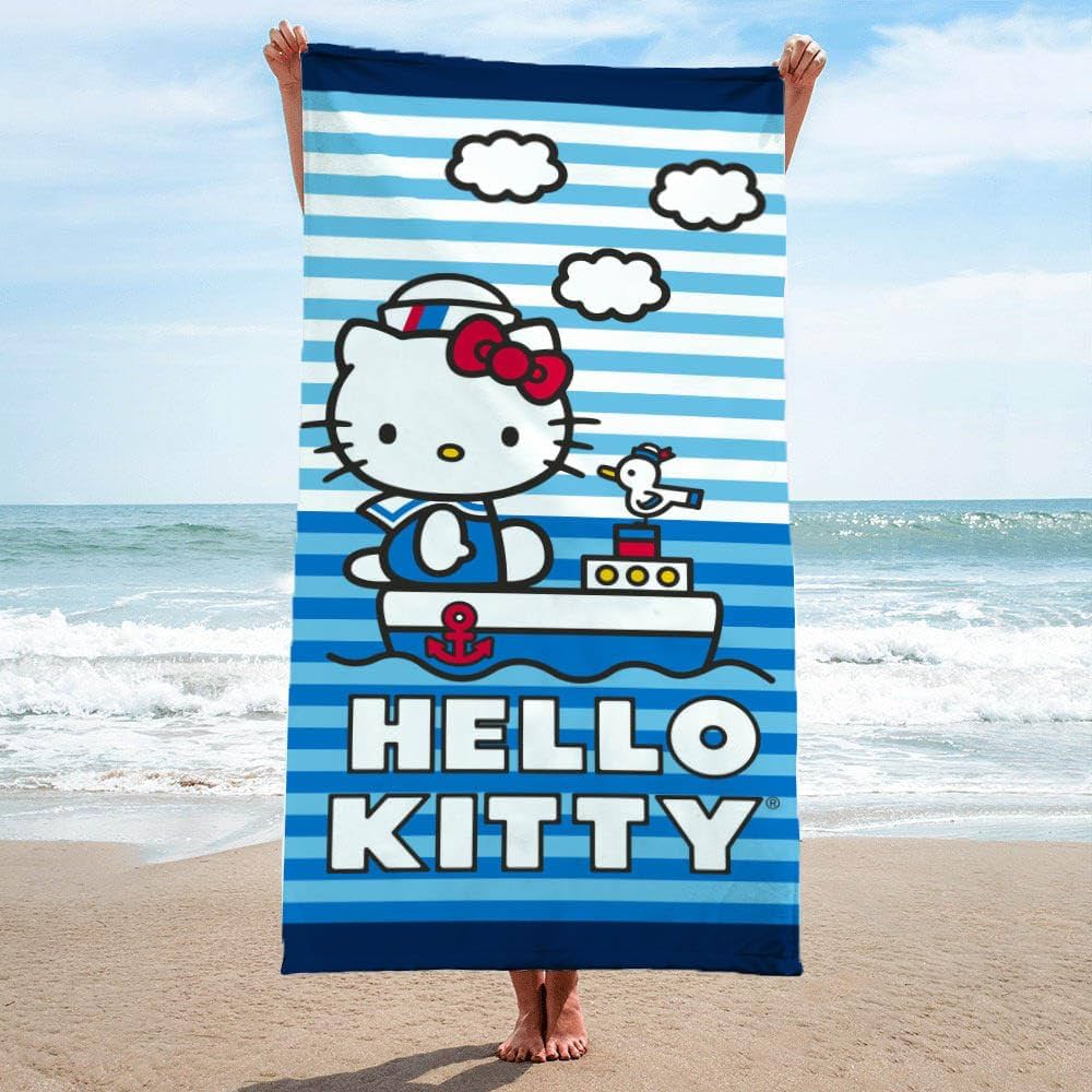 Hello Kitty ビーチタオル Amazon.com: Jay Franco Hello Kitty Bath Pool Beach Towel