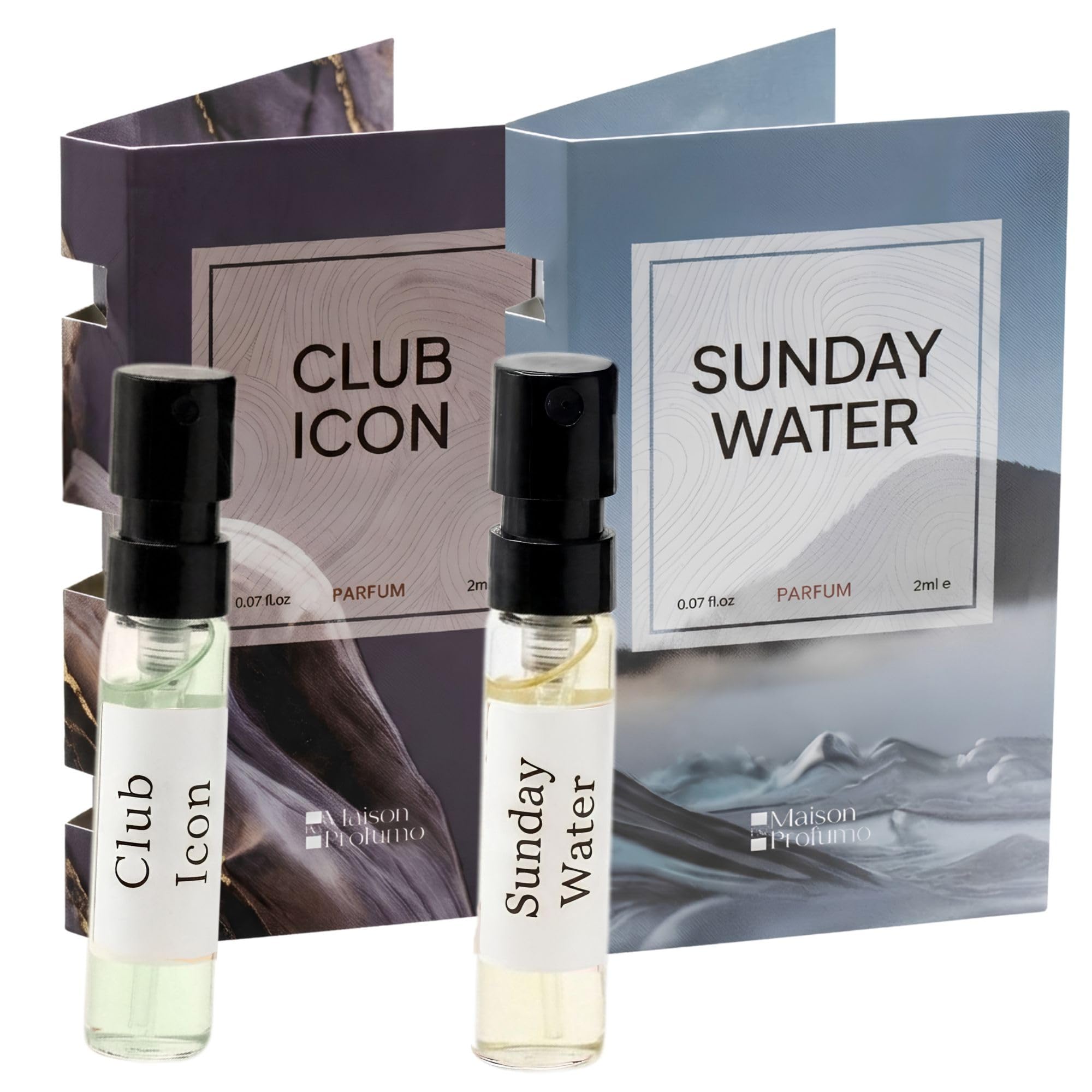 Signature Fresh Discovery Set (2 x 2ml) | Club Icon & Sunday Water PARFUM | 22-23% Perfume Oil | Long Lasting Luxury Mini Perfume Gift Set | Fresh, Aquatic & Citrus Unisex Fragrance Sampler | Travel Size-image-40