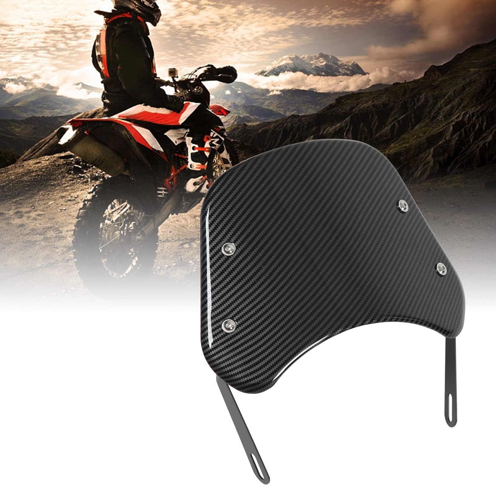 Parabrezza Antivento Per Moto Benelli Leoncino 500 - Deflettore In Lega E PC, Montaggio Semplice - Foto 8