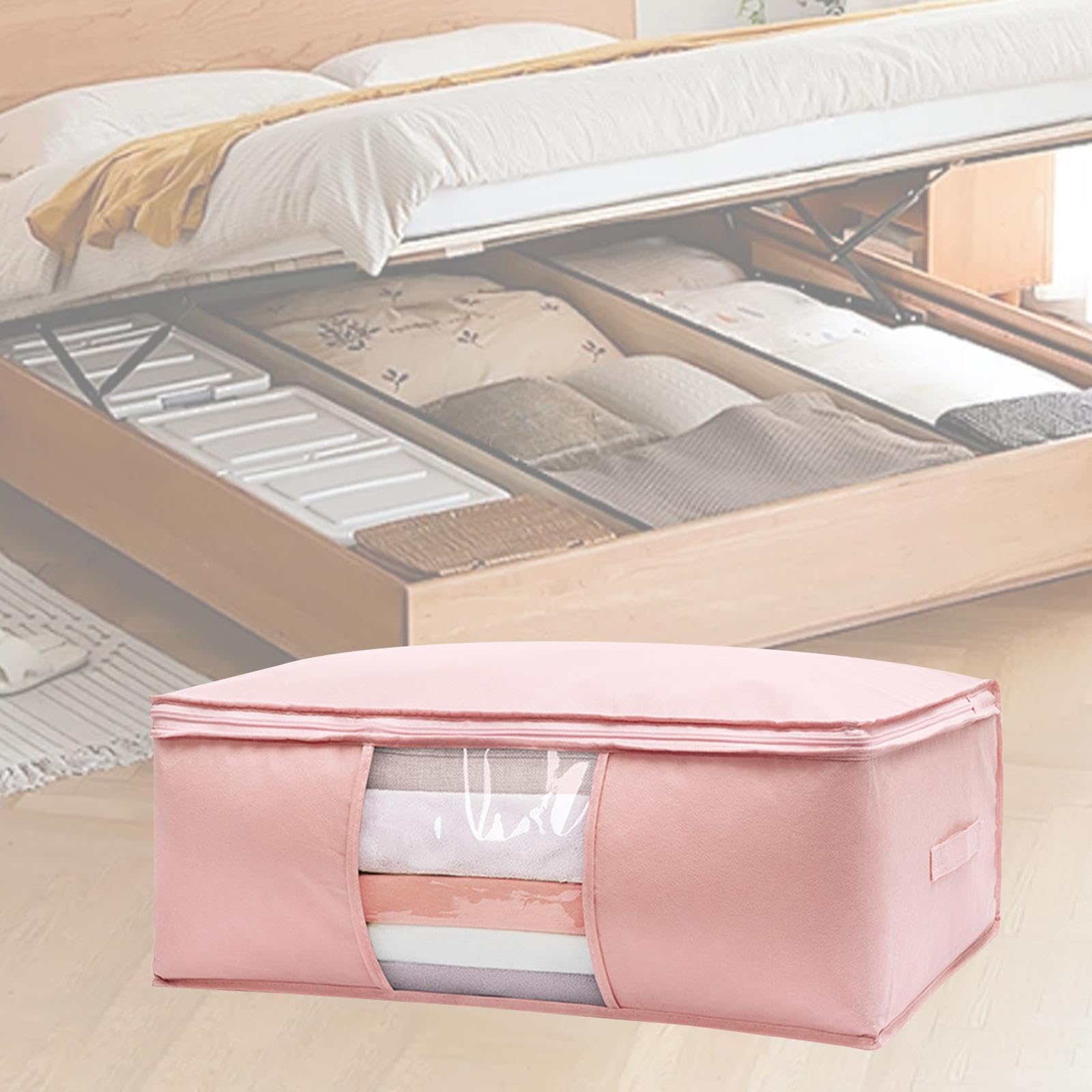 Lifewit Lot De 6 Boîtes De Rangement Avec Couvercle, Pliable, Sac