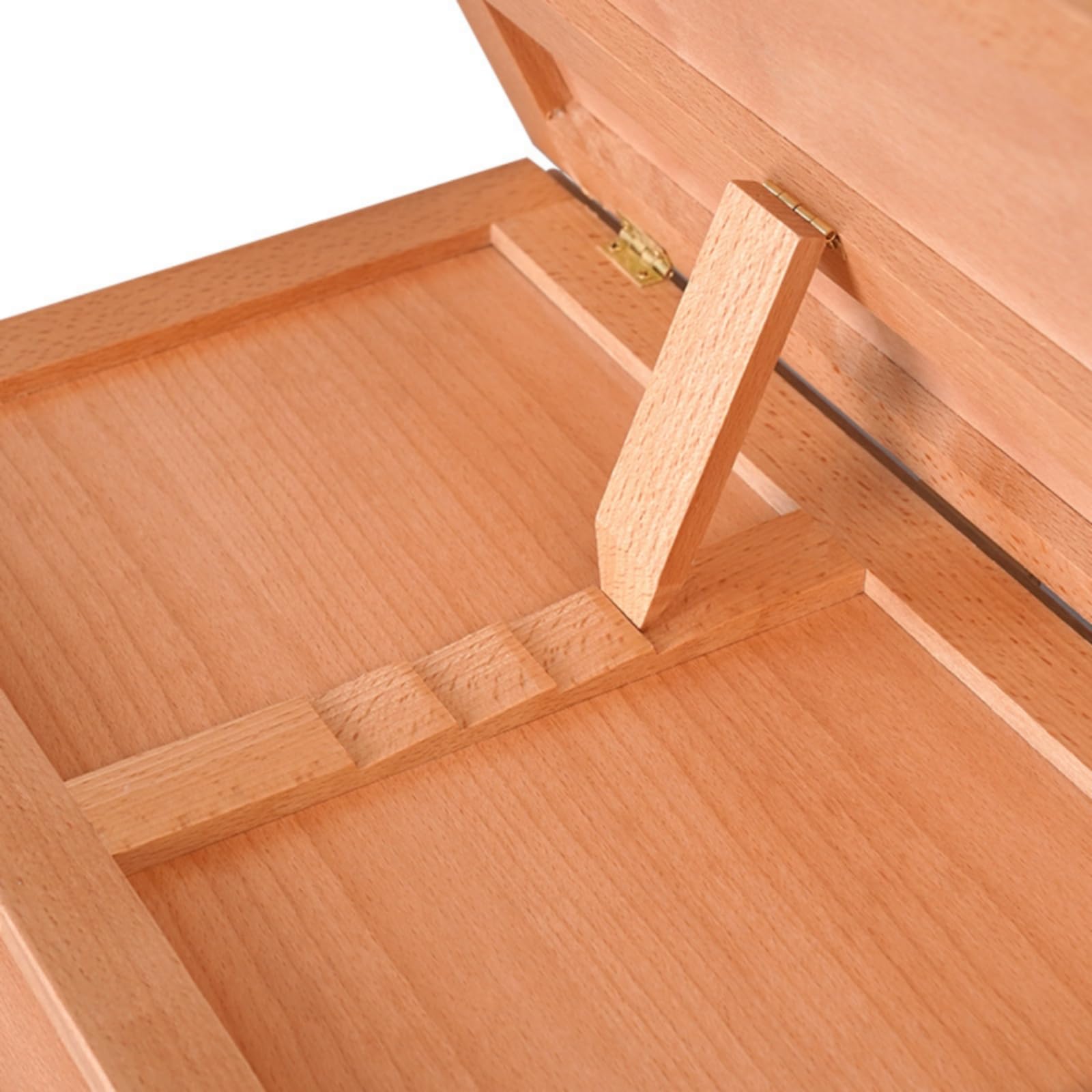 perfk Caballete de Arte Portátil Caballete Mesa Caja Dibujo Organizador Pintura con Tapa Plegable y Ángulo Regulable Madera Adecuado para Estudiantes Artistas Clases Estudio Exteriores