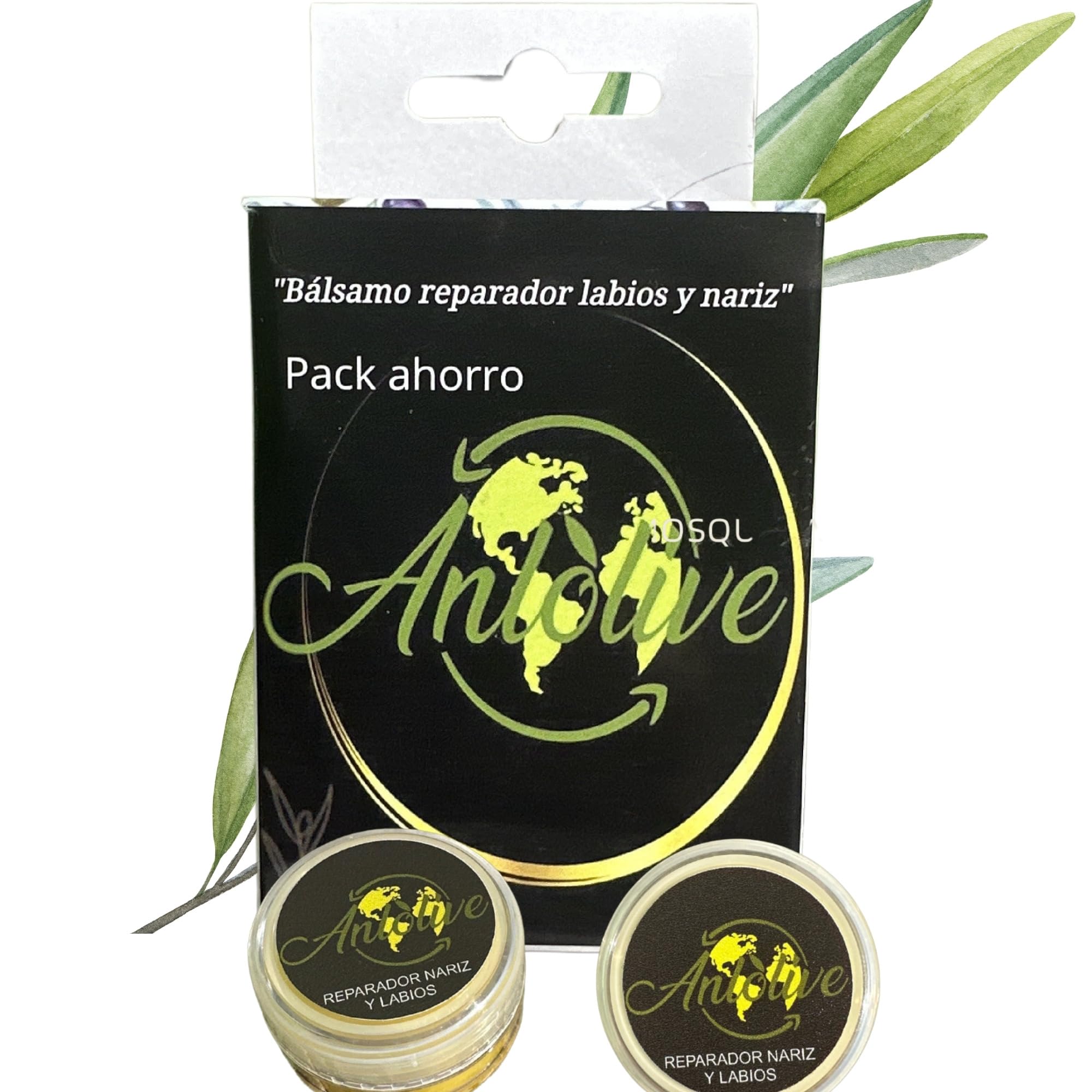 Pack de 3 Bálsamos Labiales y Nasales ANLOLIVE - 100% Natural con AOVE, Rosa Mosqueta y Más