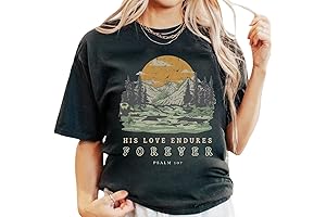 Women's Vintage Bible Verse Christian T-shirts with Breathtaking Boho Wildflowers