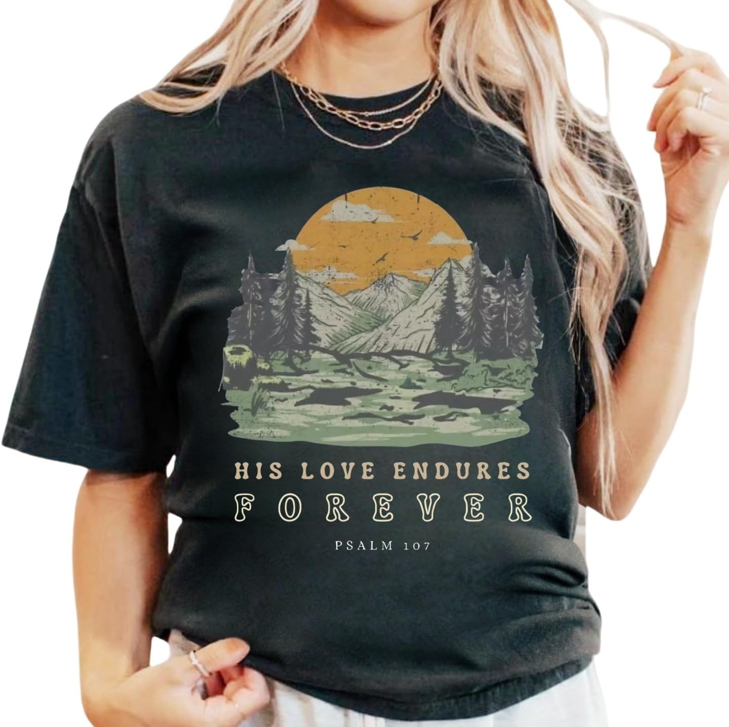 Christian Shirts for Women Vintage Bible Verse Boho Wildflowers Shirts Floral Graphic Tees