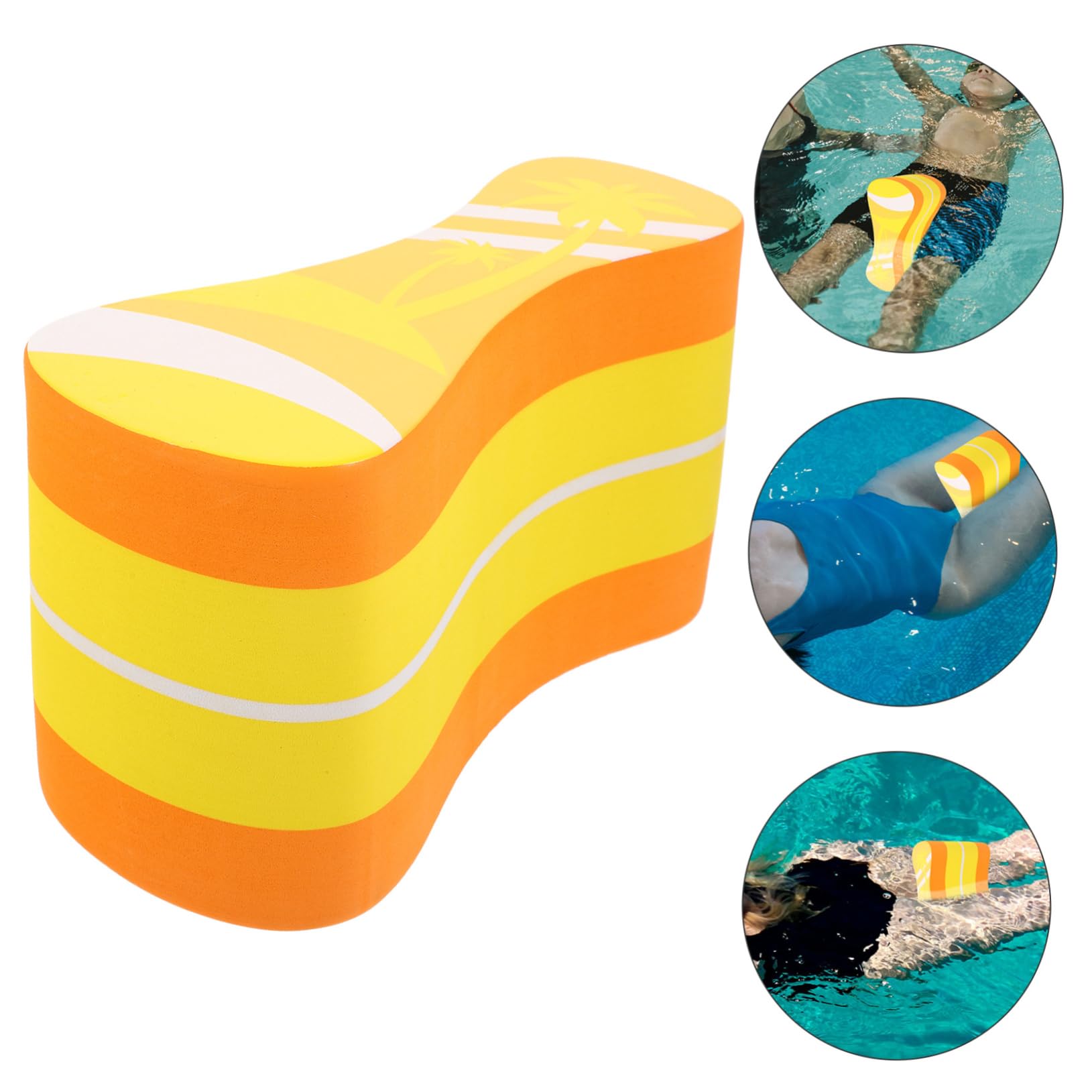 UKCOCO 3piezas Tablero De Natación Flotante para Tabla De Entrenamiento De Natación Ayuda para Principiantes La Piscina Flotador De Material Diseño De Palmera