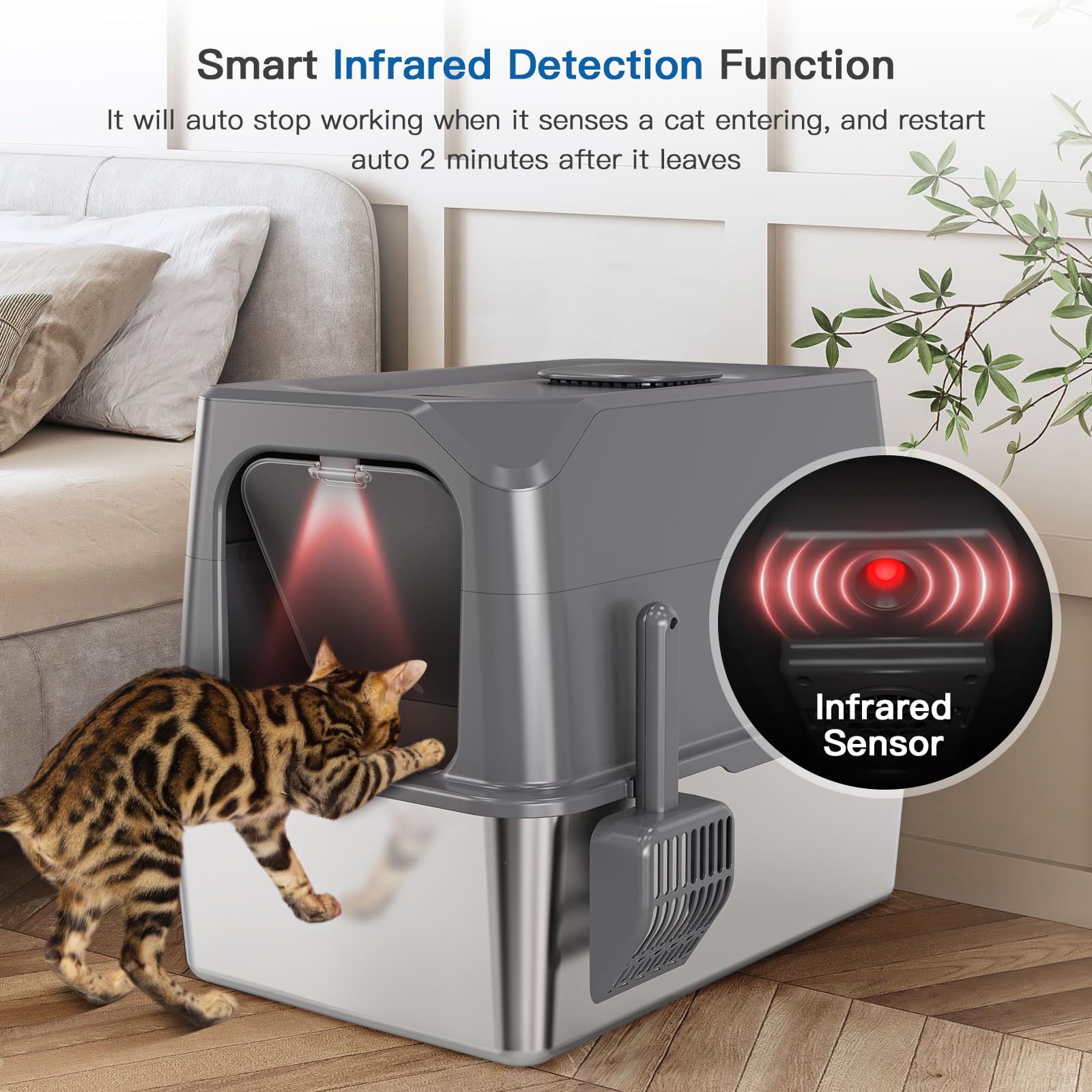 Amazon.com: PRTSUiKG Smart Odor Control XXL Stainless Steel